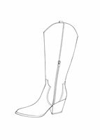 Bottes Western Montantes Noires pour Femmes en Cuir Verni Gaufré Croco, Talon Épais, Bout Pointu, Fermeture Éclair Latérale – Fournisseur OEM ODM en Gros