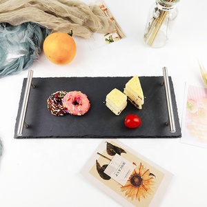 Vente directe d'usine Vaisselle en ardoise naturelle écologique Non toxique Durable Assiettes rectangulaires <span class=keywords><strong>pour</strong></span> cuisines domestiques Restaurants - Product Image 5