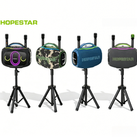 HOPESTAR ULTRA 550W Altavoz Bluetooth para Fiestas, Resistente al Agua IP6, 2 Micrófonos Inalámbricos, Luz RGB, TWS, Karaoke, Altavoz para Exteriores con Bajos Potentes