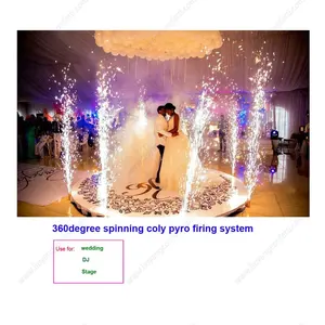 Party Sparkler Remote Control Big Circle 360 Degree Rotate Fire Machine Firework Firing System Wedding Pyrotechnic Cold Pyro