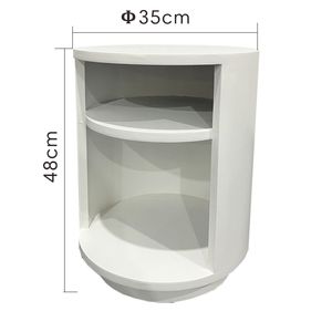White Mdf OAK/Recycled <strong>Pine</strong> 2 Layers <strong>Corner</strong> Wall Mounted Cabinet <strong>Shelf</strong> - Product Image 6
