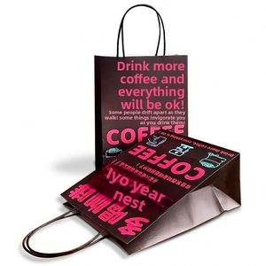 Jewelry Promotion Tote <b>Bag</b> Kraft Paper Thickened Custom <b>Small</b> Batch Gift <b>Bag</b> Offset Printed Business Shopping Use Premium - Product Image 5