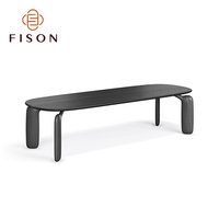 Table à manger rectangulaire en bois massif vintage simple, best-seller, finition mate moderne, OEM/ODM acceptable