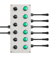 Boîtier de jonction LED dimmable sans scintillement, indice de protection IP67, angle de faisceau de 300 degrés, CCT 2700-6500K, CRI élevé 85, pour l'élevage de volailles (garantie 3 ans)
