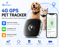 Rastreador GPS 4G para Mascotas, Mini Localizador GPS para Perros y Gatos, Dispositivo de Rastreo Antipérdida con Batería de Larga Duración, Compatible con Tarjeta Nano SIM