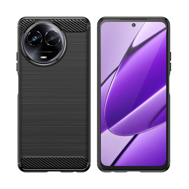 Brushed Carbon Fiber TPU Phone Case for Realme 11 5G