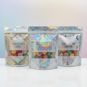 Sachet Doypack VMPET 12oz sans BPA, hermétique, refermable par pression, pour <span class=keywords><strong>fruits</strong></span> séchés, assortiment varié - Product Image 1