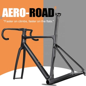 Airwolf Carbon Fiber All Interner Kabel Fahrrad rahmen Full Toray Climbing Fahrrad rahmen 38C Max Reifen Cyclocross Aero Disc Road frame - Product Image 4