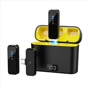 M3 Micrófono Lavalier inalámbrico AI Reducción de ruido Estuche de carga para iPhone Android iPad para grabación de video Vlogging - Product Image 5