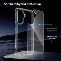 Pour A17/A16/A26, coque de téléphone portable transparente en acrylique deux-en-un, 20 mm, antichoc, TPU+PC, moulage par injection, personnalisation
