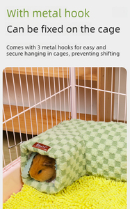 Túnel Ninho Dobrável em Ângulo Reto para Pequenos Animais, Formato Variável, Quente e Macio, em Poliéster, Esconderijo de Inverno para <span class=keywords><strong>Hamster</strong></span> e Porquinho-da-Índia - Product Image 6