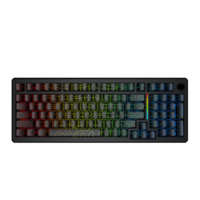 Clavier mécanique personnalisé SK99W, 98 touches, échangeables à chaud, sans fil, trois modes, clavier de jeu RGB OEM