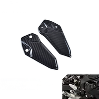 Protectores de Talón de Fibra de Carbono Seca 3K ZHONGHONG para Kawasaki ZX25R Ninja 2020-2025, Ligeros, Ajuste Directo, Negro Brillante/Mate