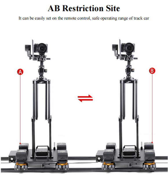 Greenbull XT50 Motorized Camera Rail System Payload 20kgs with 0.4m to 1m Aluminum Alloy Telescopic Column