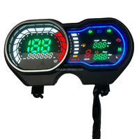 Harga Pabrik Panel Instrumen Digital LCD 12V untuk Sepeda Motor, Speedometer, Odometer, Pengukur Bahan Bakar, Cocok untuk BAJAJ Plantina 125