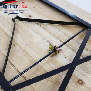 Juego de Mesa Plegable para Cerveza, Estilo Chino Moderno, Resistente, para Exteriores, con 2 Bancos, Construcción de Madera Sólida, para Uso Escolar y en Exteriores, Venta al Por Mayor - Product Image 5