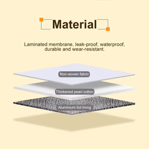 Sac isotherme tendance en non-tissé à motif de dessin animé pour boissons froides et chaudes à emporter, livraison de café et de nourriture, grande capacité - Product Image 2