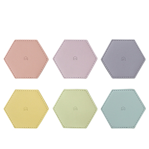 Hexagon <b>Silicone</b> Coasters Heat Insulating Kitchen <b>Mats</b> For Cups And Pots Multi Color Set - Product Image 4