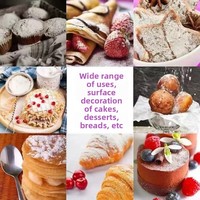 Icing Sugar 250g Pouch Grade 1 Powdered Confectioners Sugar for Cake & Cookie Decor