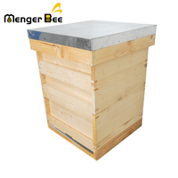 Nouvelle ruche en bois de sapin chinois Menger Bee Professional, 3 couches, 20 mm d'épaisseur, non assemblée, conforme aux normes britanniques.