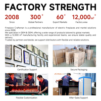 APP Control Cheminée électrique avec effet de flamme de vapeur 3D Flammes de vapeur d'eau Cassette de cheminée Annkin