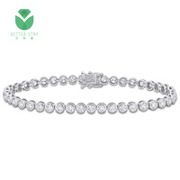 Bracelet en diamant de laboratoire personnalisable de haute qualité Betterstar, style élégant, design de bracelet tennis en forme de bulle pour femmes