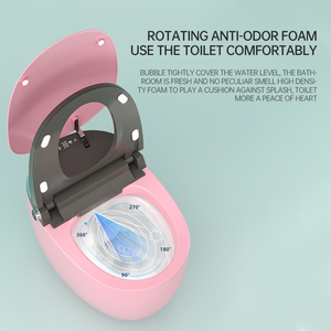 Toilette électrique intelligente de luxe verte avec capteur automatique 220V et télécommande Produit OEM de haute qualité - Product Image 4