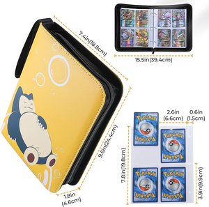 2023 Poke mon Jeu Collection Snorlax Jeu <span class=keywords><strong>carte</strong></span> Fit Pour <span class=keywords><strong>Pokemon</strong></span> <span class=keywords><strong>Carte</strong></span> Dossier liant De Cartes à Collectionner Titulaire Liant - Product Image 4