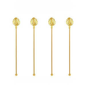 Venta al por mayor personalizada hoja de metal mango Swizzle Sticks para bebidas en el precio asequible de la India - Product Image 1