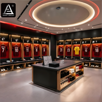 Armoire de Rangement Modulaire Intelligente pour Vestiaire de Club de Football et de Baseball avec Banc