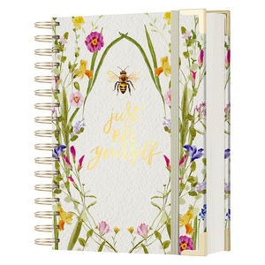 Özel Baskılı Sert Kapaklı Defter Botanik Günlüğü Metal Kenarlı Planlayıcı Defter Lüks Hediye ve Günlük Yazım İçin - Product Image 4