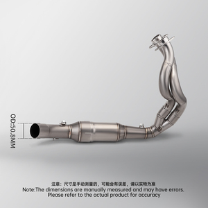 Sistema de Escape Completo para Motocicleta, Tubo de Enlace Medio Delantero para ER6N ER6F Versys <span class=keywords><strong>650</strong></span> Z650 <span class=keywords><strong>Ninja</strong></span> <span class=keywords><strong>650</strong></span> - Product Image 5