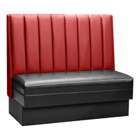 Banquette longue commerciale, option de revêtement multicolore pour hôtel de charme, club, gîte et restaurant buffet