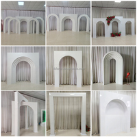 Arche de mariage en fer blanc, personnalisable, vente en gros usine, décor d'arche métallique pour toile de fond de scène, pour la décoration de fonds d'événements et de fêtes de mariage