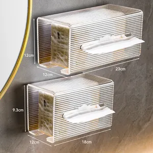 Высокое качество ванной комнаты держатель ткани квадратная прямоугольная прозрачная акриловая бумажная коробка