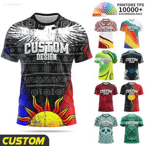 T-shirts personnalisés avec logo aborigène AU NZ à manches courtes, t-shirts indigènes maoris avec tatouage, t-shirts pour hommes, impression par sublimation - Product Image 1