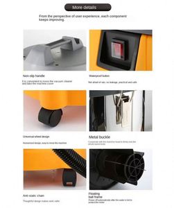 Aspiradora para Auto de Fabricante Chino, Precio Bajo, Máquina de Limpieza en Seco y Húmedo, Multifuncional, para Hotel y Uso Comercial - Product Image 2