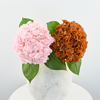 Vente en gros de fleurs artificielles en latex de haute qualité, grandes hortensias au toucher réel, arrangement floral pour mariage, fête, maison, bureau