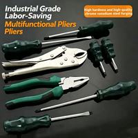 Ensemble de 142+2 pièces, Clé à douille à 24 dents mate et à 72 dents nickel perlé, Kit de réparation de turbine multifonctionnel, Ensemble d'outils