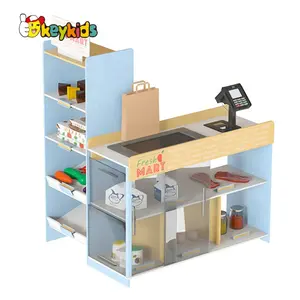Tienda de comestibles personalizada para niños de 3 años + W10A173, tienda de juegos de imitación de madera
