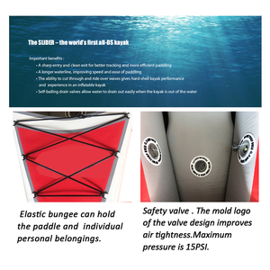 PF pédale d'entraînement tandem assis sur le dessus kayak de pêche <span class=keywords><strong>kyak</strong></span> kayak gonflable en pvc avec prix d'usine - Product Image 6