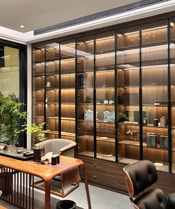 Bibliothèque en bois moderne et simple, nouvelle armoire de rangement décorative pour la maison, le bureau, l'école, l'hôtel, l'appartement ou l'immeuble de bureaux - Product Image 4