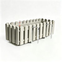 Jardinières de balcon avec support métallique, jardinière rectangulaire auto-arrosante pour fenêtre, bac à légumes pour rebord de fenêtre
