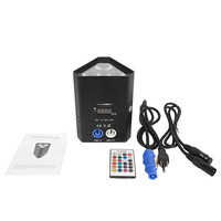 Produits de mariage sans fil Uplight 3x18w RGBWA UV DMX Dj Triangle Disco Alimenté par batterie Led Par Lights