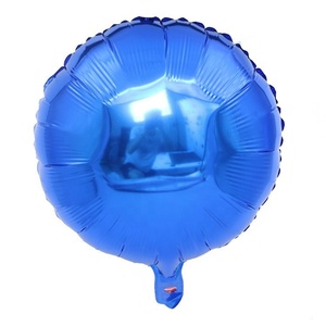 Giant Large Happy Birthday Merry Christmas Graduation Silver Gold Blue Large Big 18 inch Helium Round Shape Mylar Foil <strong>Balloon</strong> - Product Image 6