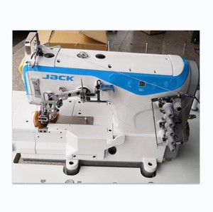 Jack 3-needle 5-thread Flat Bed Direct Drive Interlock Industrial <b>Sewing</b> Machines - Product Image 2