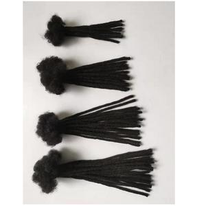 Vente en gros de cheveux humains brésiliens <span class=keywords><strong>Dread</strong></span> Loc Extensions 10A Grade Trame unique Dreadlock Puffs Locs courtes et longues pour femmes et hommes - Product Image 1