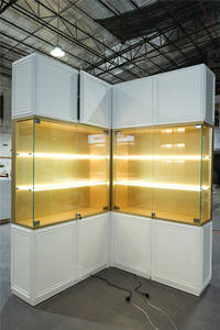 Современная витрина для часов на заказ, витрина, светодиодное освещение, мебель для магазинов, модный стеклянный шкаф для часов - Product Image 3