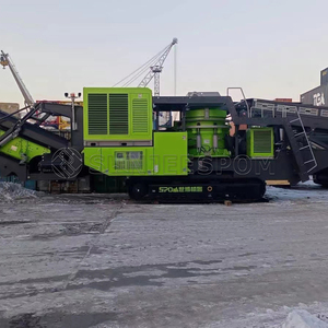 300tph di chuyển đá sỏi Máy Nghiền máy móc theo dõi <span class=keywords><strong>Cobble</strong></span> di động máy nghiền hình nón thực vật - Product Image 3