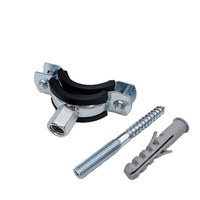 Support de tuyau anti-corrosion en zinc plaqué, avec garniture en caoutchouc EPDM, pour l'installation de tuyaux sanitaires